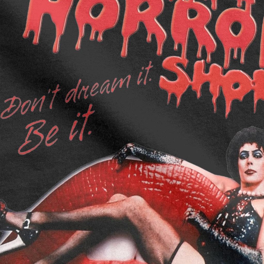 Vintage The Rockys Horror Picture Show T-Shirts Men Crewneck 100% Cotton T Shirts Short Sleeve Tees 4XL 5XL Clothes