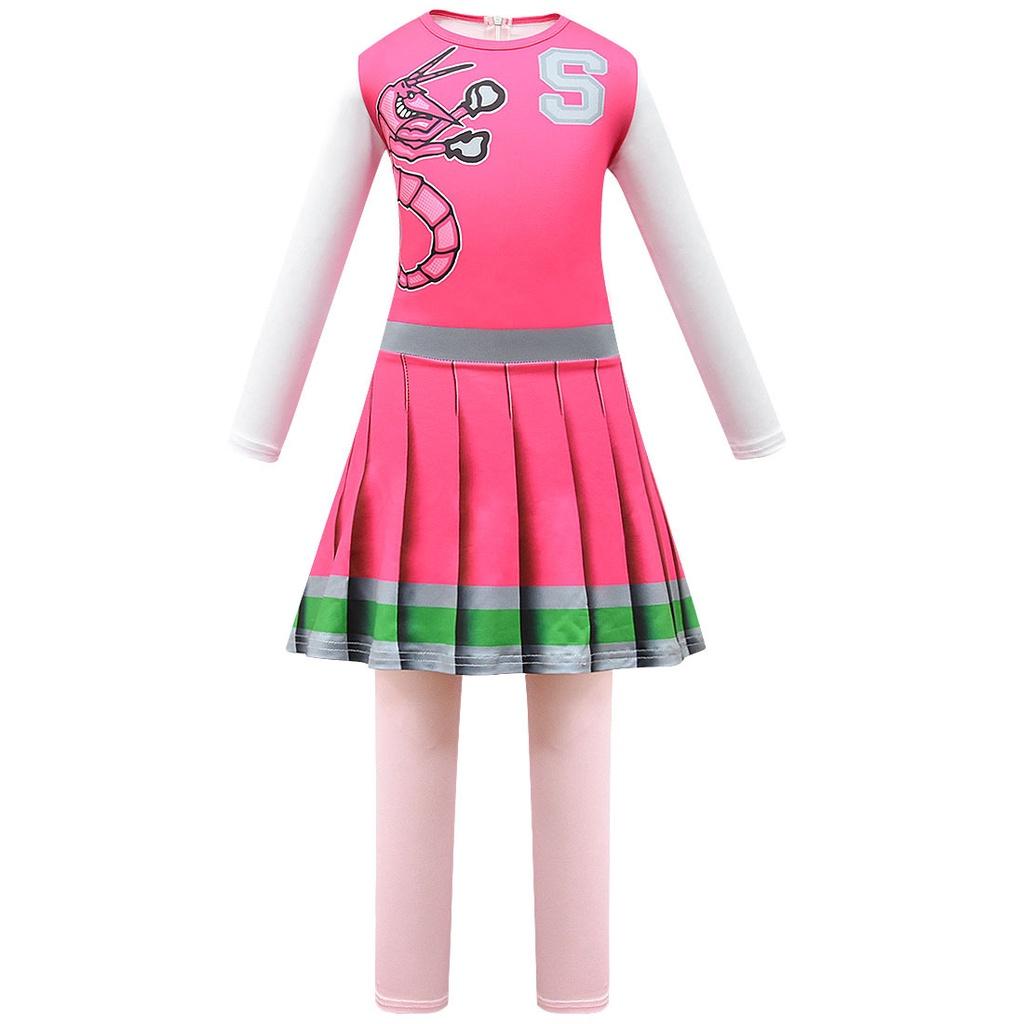 

Zombies Disney Halloween 2 Cosplay Cheerleader Party Fancy Dress Up Costume 110cm