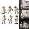 -Resin Statue Space Figure Spaceman Figurine Ornament Sculpture for Kids Room Bookshelf ,Bedroom,