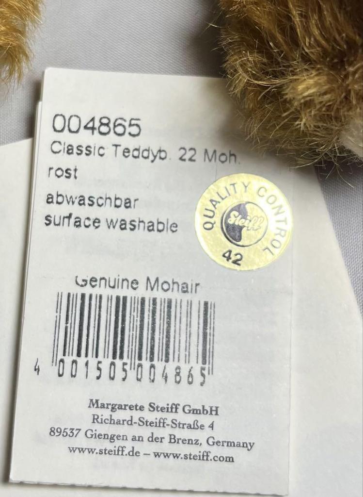 [USED] Steiff Teddy Bear 1905 Original 004865