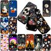 for Samsung Galaxy A35 A36 A55 A26 A05 A06 A14 A50 A51 A53 A54 A12 A13 A23 Phone Case with Little Ghost Halloween Pumpkin Flower