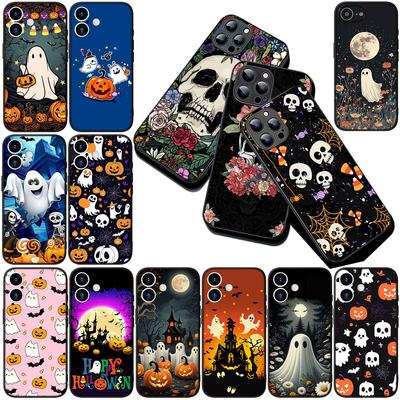 Casing for Xiaomi Poco C75 C65 C85 X7 X6 M8 F7 F8 Ultra F6 Pro Phone Cover Soft Case with Little Ghost Halloween Pumpkin Flower