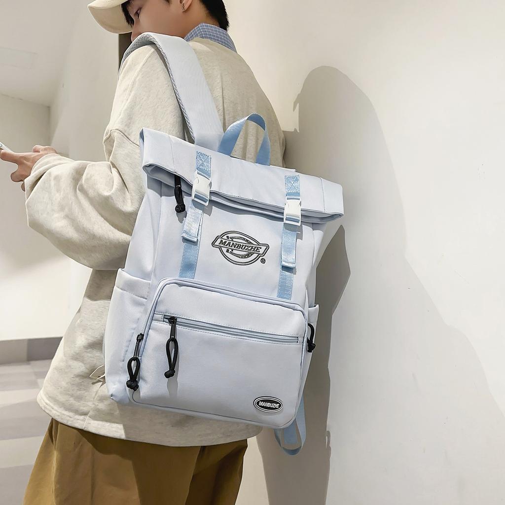 Schoolbag new trendy brand functional college student couple backpack large capacity leisure work commuting versatile computer backpack men