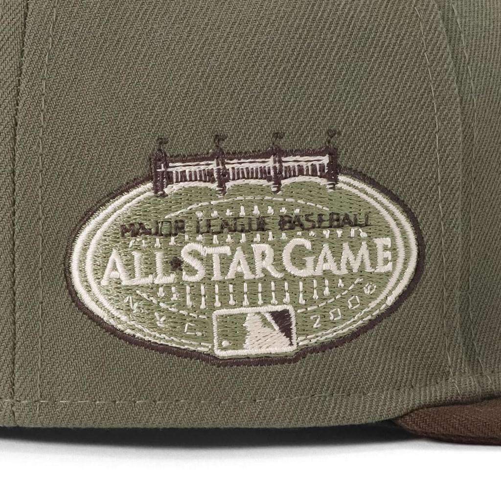 New Era 59FIFTY MLB NY New Size 7 5950 NEYYAN CAMO COLOR OLI WAL Two-Tone Cap, Olive, 1/2,