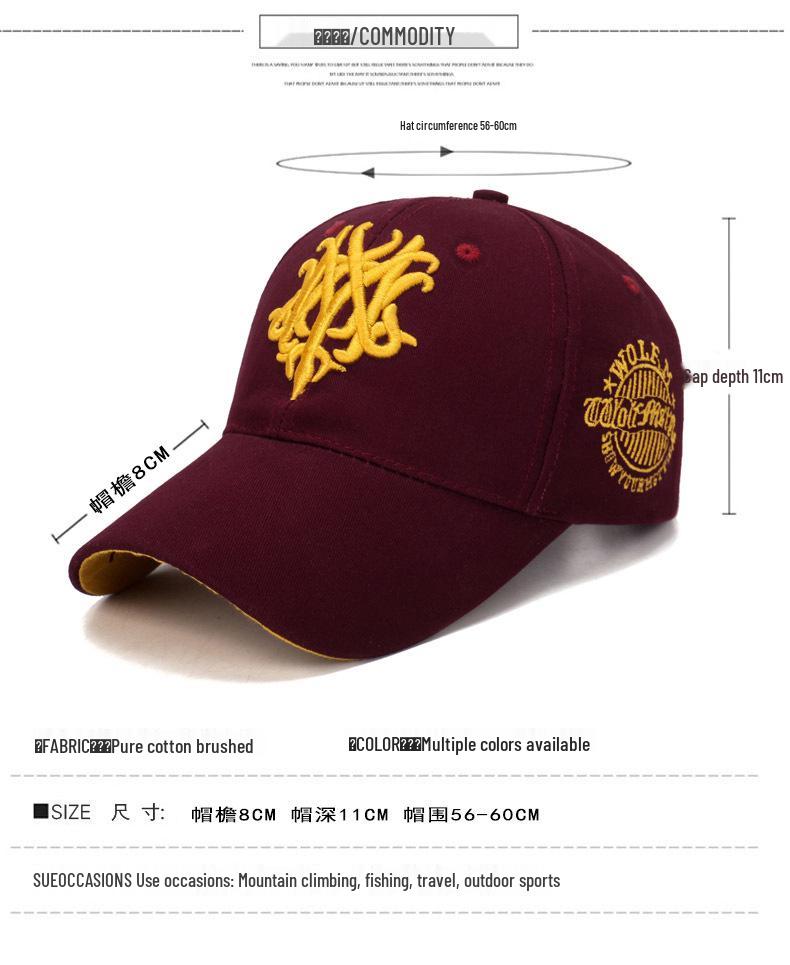 Unisex korejský styl letní sluneční baseballová čepice - trendy venkovní klobouk