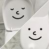 Smile Toilet Sticker for Bathroom Toilet Lid Backrest Door Funny Decoration Waterproof Decals Toilet Accessories