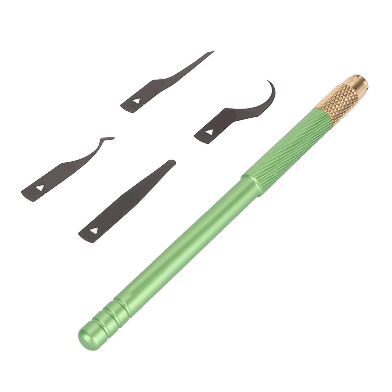 

Набор ножей для удаления компаунда 4 в 1 Инструмент для ремонта материнской платы, микросхемы IC, удаления компаунда, лопатка, скребок для ремонта для IOS зелёный