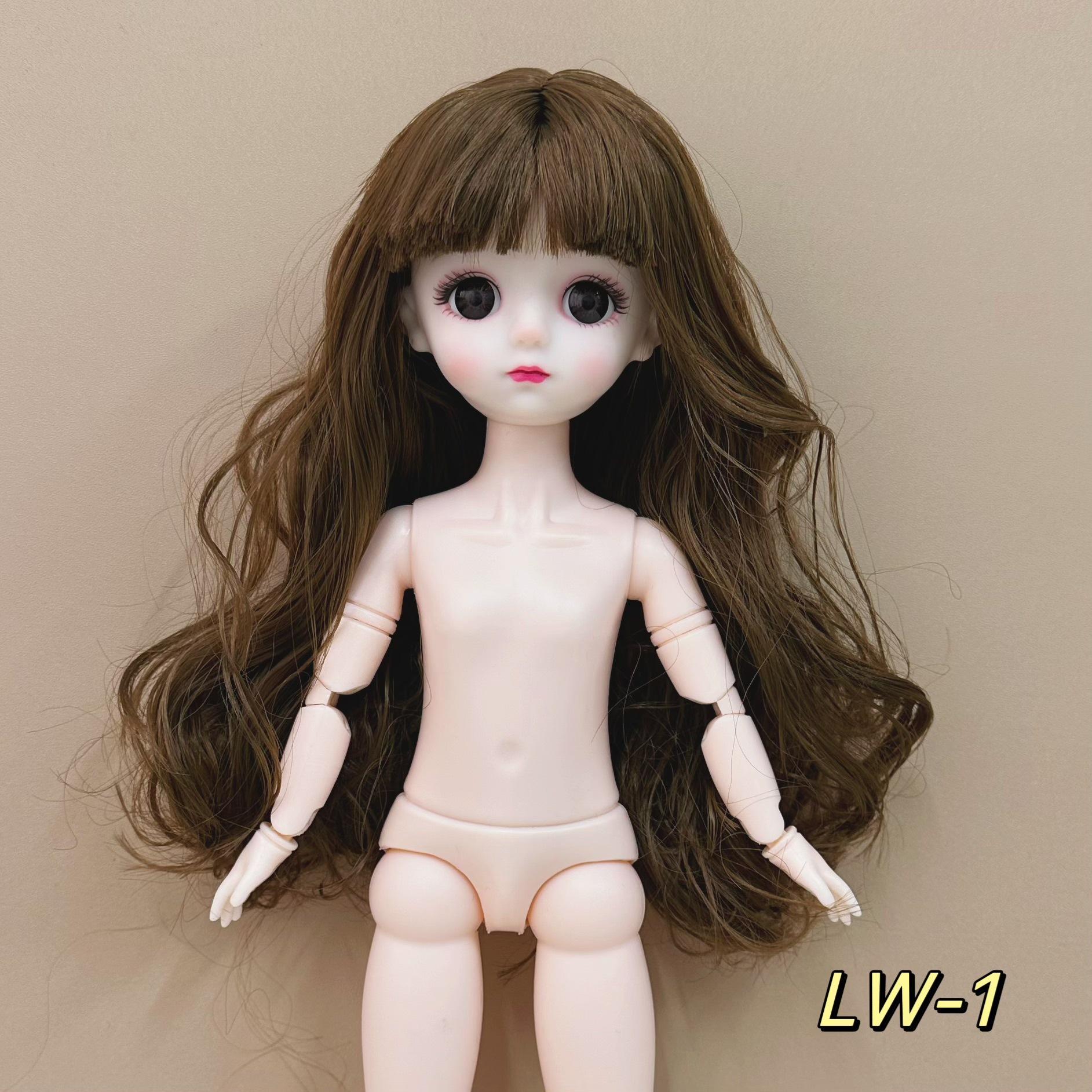 6 минут 30 см BJD тело голая кукла 3D реальные глаза общие мышцы 20 суставов милая кукла меняющаяся девочка игрушка 30 коричневый