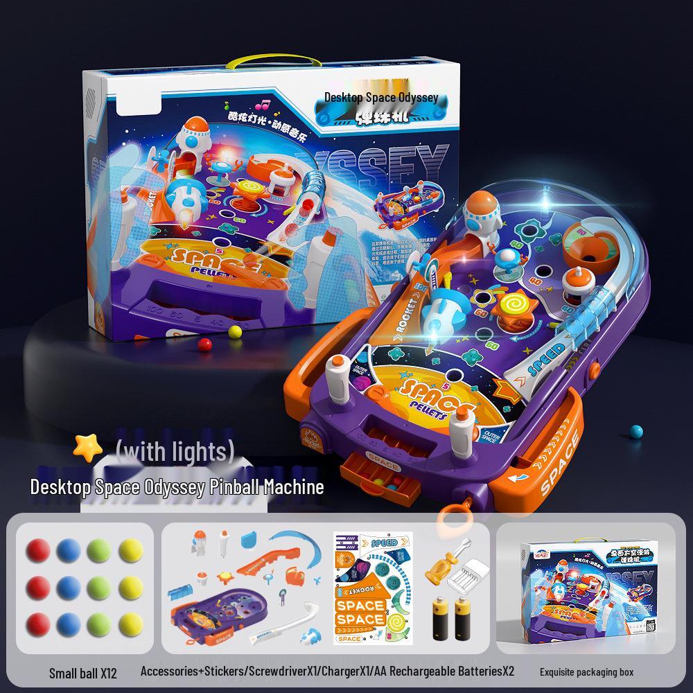 Children's Educational Dual-Player Marble Battle Game - Parent-Child Interactive Space Adventure Toy