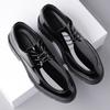 Lacquer Leather Men's Shoes Minimalist Trendy Designer Style Dress Up Party Busines Fashiona Street Quality Shoes Youth Black