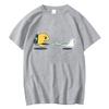 Summer Men's High-Quality T-shirt 100% Cotton Funny Design Print Loose O-neck T shirt For Men Short Sleeve Tops Tees Oversized