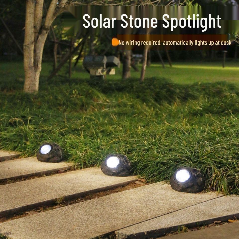 Solar LED Spotlight Outdoor Garden Lawn Decoration with Light Control