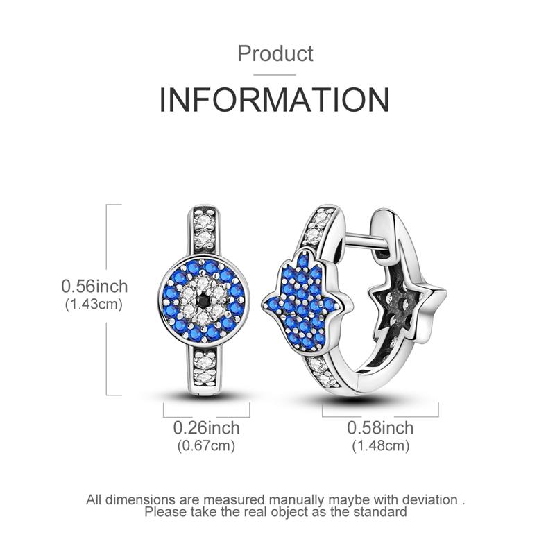 New 925 Sterling Silver Earrings Butterfly Turtle Wings Stars Moon Star Hoop Earring for Women Making Jewelry Gift