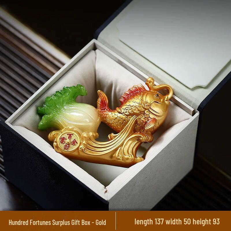 Golden Wealth Resin Tea Pet Ornament