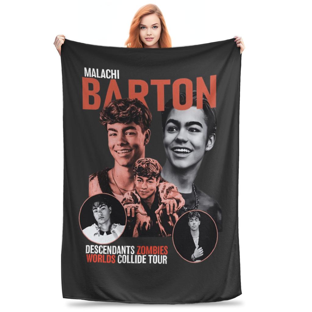 Custom Malachi Barton Plush Blanket Kids Adult Flannel Blanket For Couch Bed Super Warm Quality Bedspread Birthday P