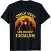 AspeAr Vintage Lustig Nur Du kannst Sozialismus verhindern Bär Camping T-Shirt