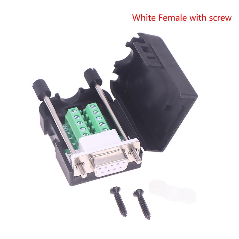 

Адаптер последовательного порта Db9 Разъем Rs232/485/422 Папа Мама 9-контактные клеммы для разводки Разъем Com Провод 21-24 AWG Беспаечный