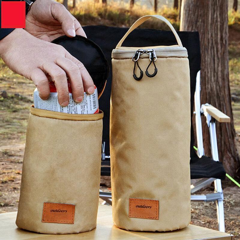 Outdoor Portable Camping Lantern and Gas Canister Storage Bag