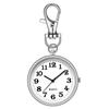 SZSL Pocket Watch, Small, Simple, Keychain Type, Luminous, Large, Easy-to-Read Dial, Cute, Stylish, Unisex, Silver/Black