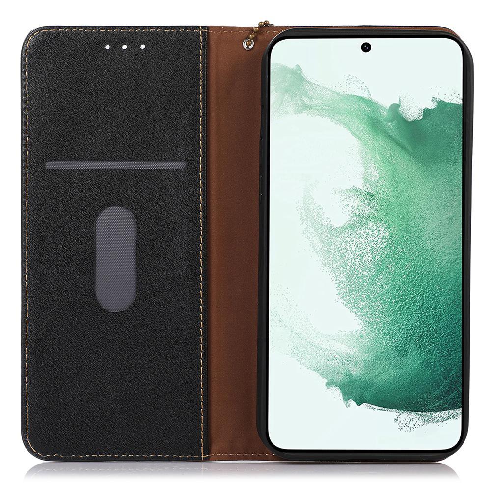 For Samsung Galaxy Xcover7 Genuine Cow Leather Case Phone Wallet Stand