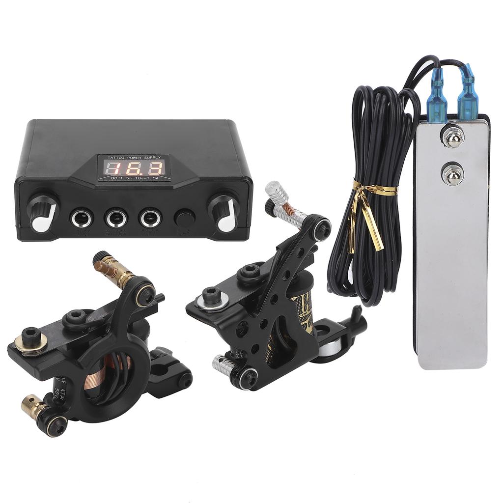 Dual Coil Tattoo Tattoo Machine Tattoo Needle Practice Skin Pigment Cup Set