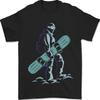 A Snowboarding Figure Snowboarder Mens T-Shirt 100% Cotton