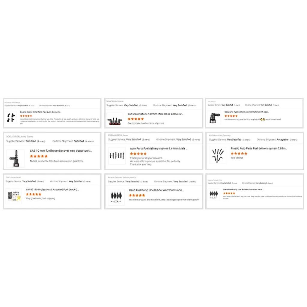 9.89 ID6 ID8 ID12 Fuel Line Quick Connector Plastic Fuel Hose Joint Pipe Fitting Female Connectors For Petrol Diesel Straight VW