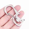 Keyring Bottle Opener Stainless Steel Pocket Keychain Carabiner Multifunctional Practical Mountaineering Buckle Outdoor Gear