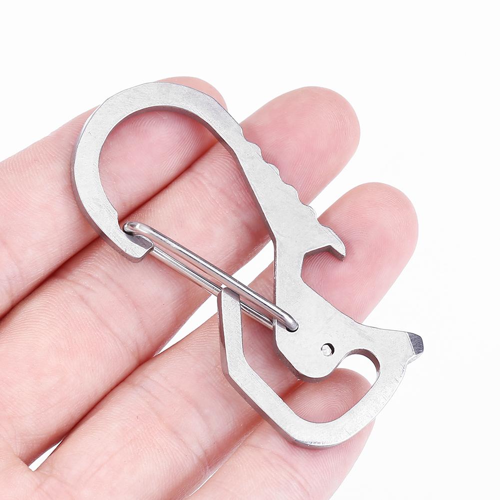 

Climbing Carabiner Tool Waist Hanging Carabiners Outdoor Gear (Silver)