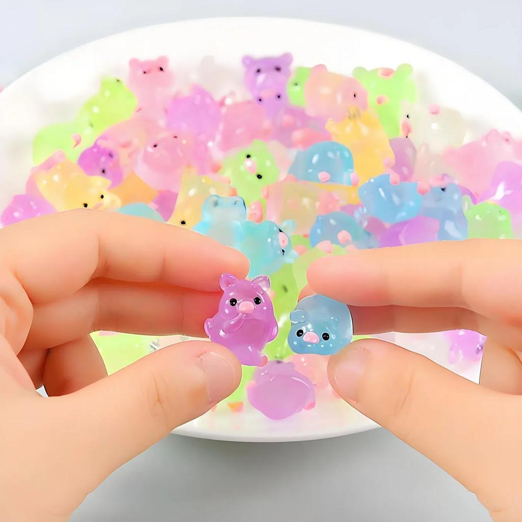 10 / 20pcs Mini Miniature Pig Black Lamp Outdoor Pathway Lantern Post Decoration Craft Ideal for DO-IT-YOURSELF Fairy Garden