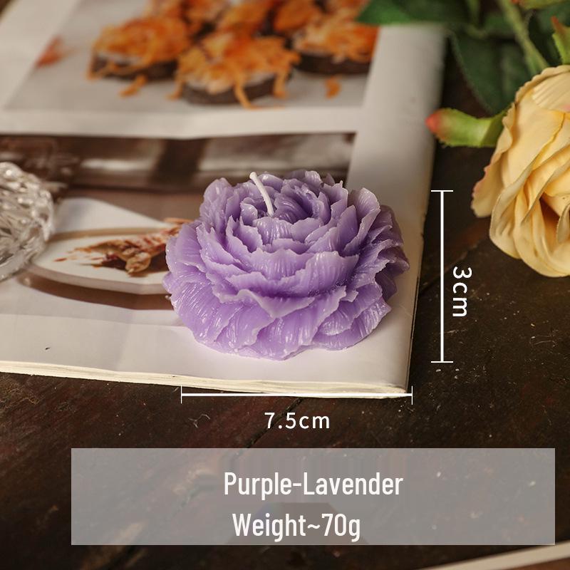 Light Luxury Rose Scented Aromatherapy Candle - Long-Lasting, Low Temperature, Creative Decorative Ornament