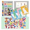 DIY 3D Geometric Puzzle Stickers Cartoon Animal Sticker Puzzle Portable Collage Sticker Book Sticker Toy Gifts Kids Children