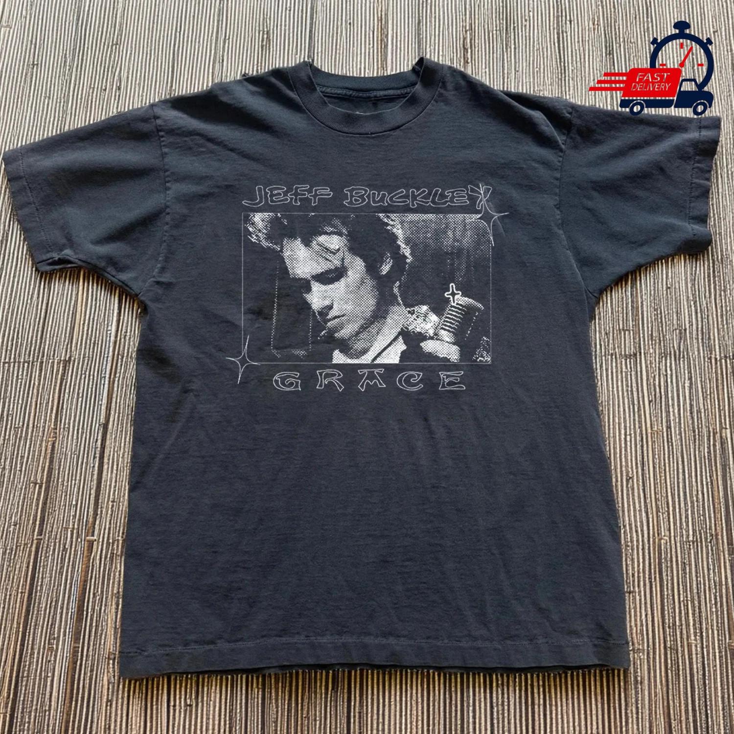 Jeff Buckley Shirt Jeff Buckley Grace shirt, Unisex Black T-shirt Size S-4XL S