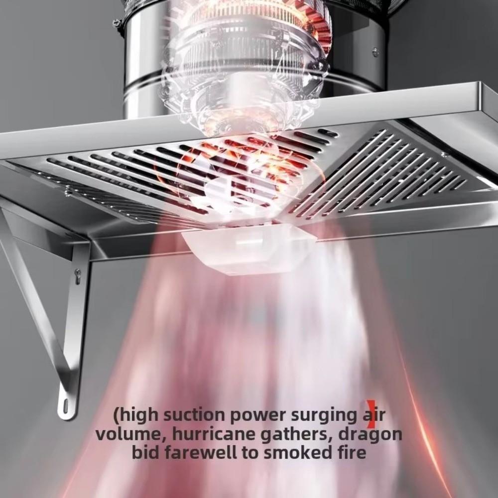 12inch Range Hoods 220V Powerful Oil Fume Extractor New Exhaust Fan  For Rental Homes