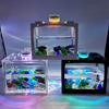 Desktop Aquarium Fish Tank With Light Battery Type Small Tank Aquarium Supplies