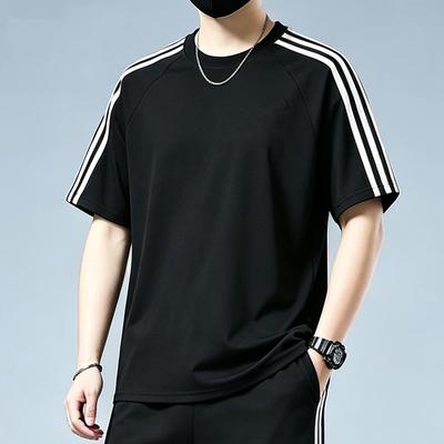 Outdoor Short Sleeved Men's Round Neck T-shirt Men's Summer Men's Half Sleeved Shirt Versatile T-shirt Men's T-shirt