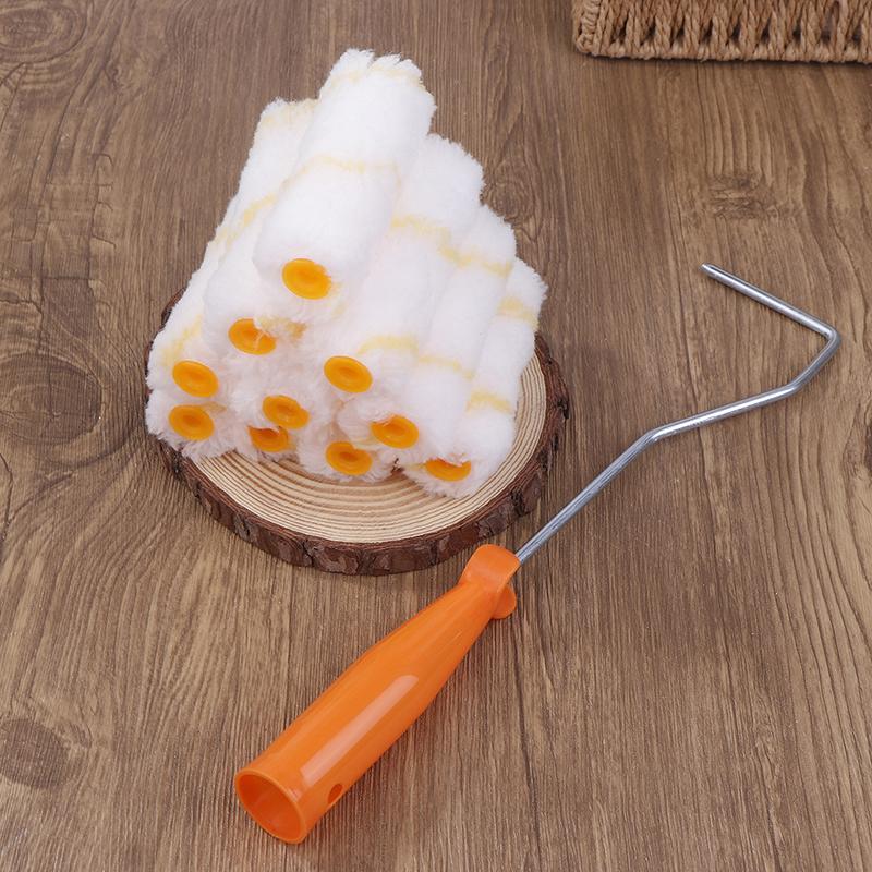 11 Adet Boya Rulosu Seti ,Başparmak Rulosu Çekirdeği Küçük Köşe Lateks Boya Rulosu Çekirdeği Küçük Rulo Aparatı Polyester Karışımı