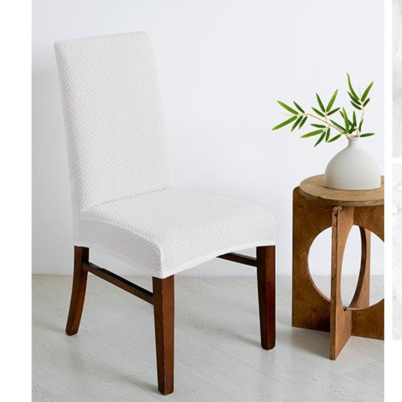 Thickened Waterproof Slanted Chair Cover Universal Home Dining Chair Cover Elastic One-piece Dining Table Chair Cover Backrest Cushion