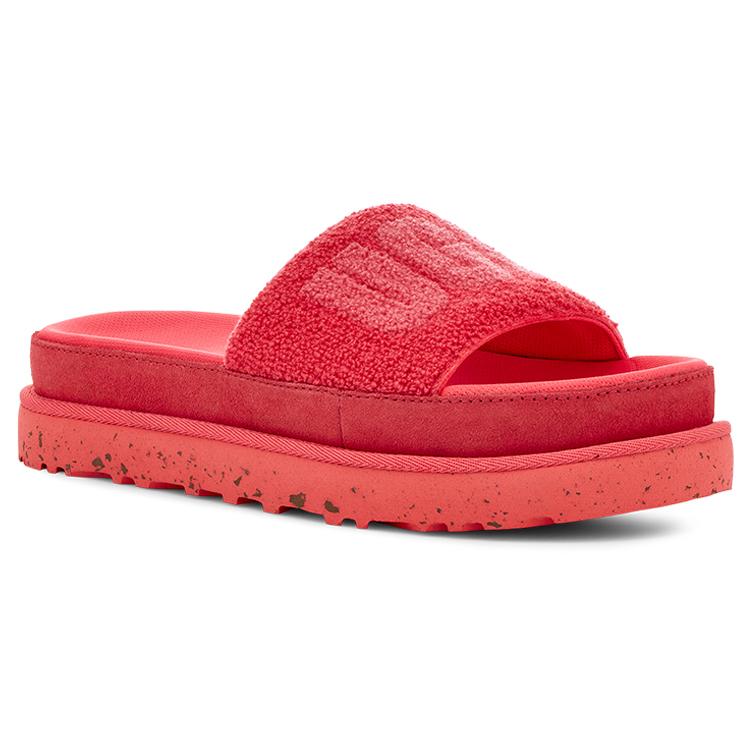 UGG Rubber Sole Slide Slippers Women's Hibiscus Pink 1126350-HPTY