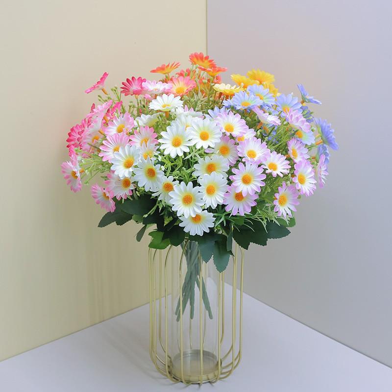 Artificial Daisy Bouquet Home Decor Table Centerpiece Photography Prop Silk Floral Arrangement