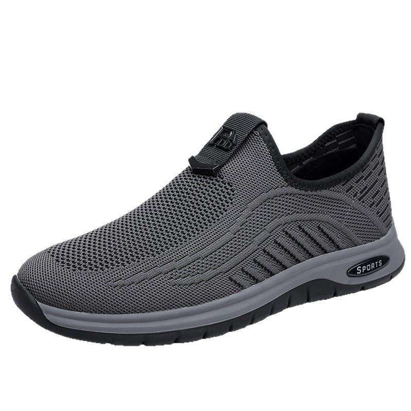 Mesh shoes men's 2025 summer new breathable mesh shoes men's leisure sports one-pedal shoes