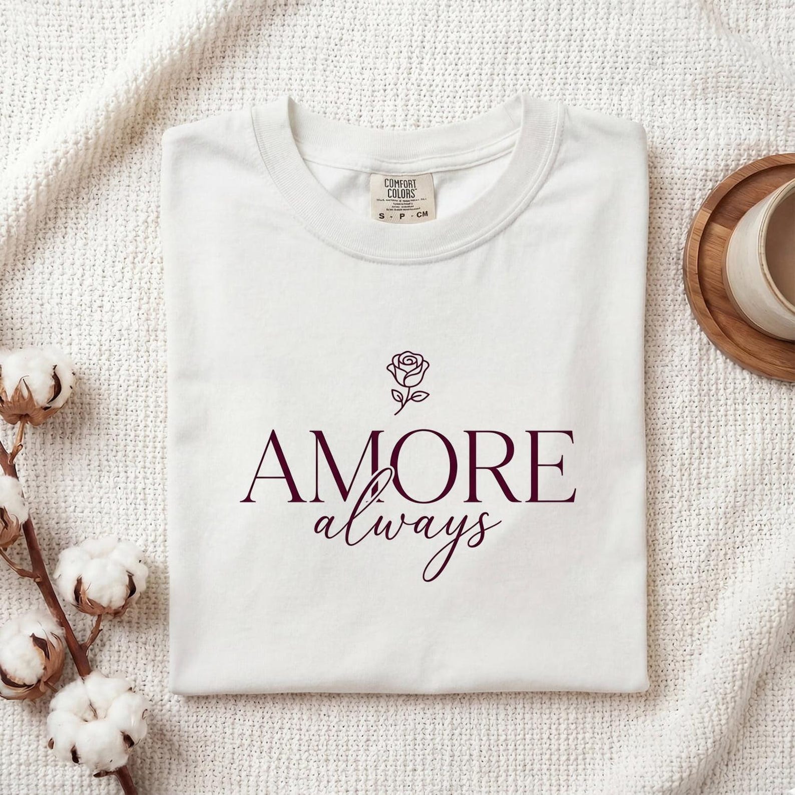 Rose Graphic Shirt Valentine Love Gift Women Romantic Tee Flower T-Shirt Cupid Fan Floral Design Love Graphic Minimalist Floral Tshirt S