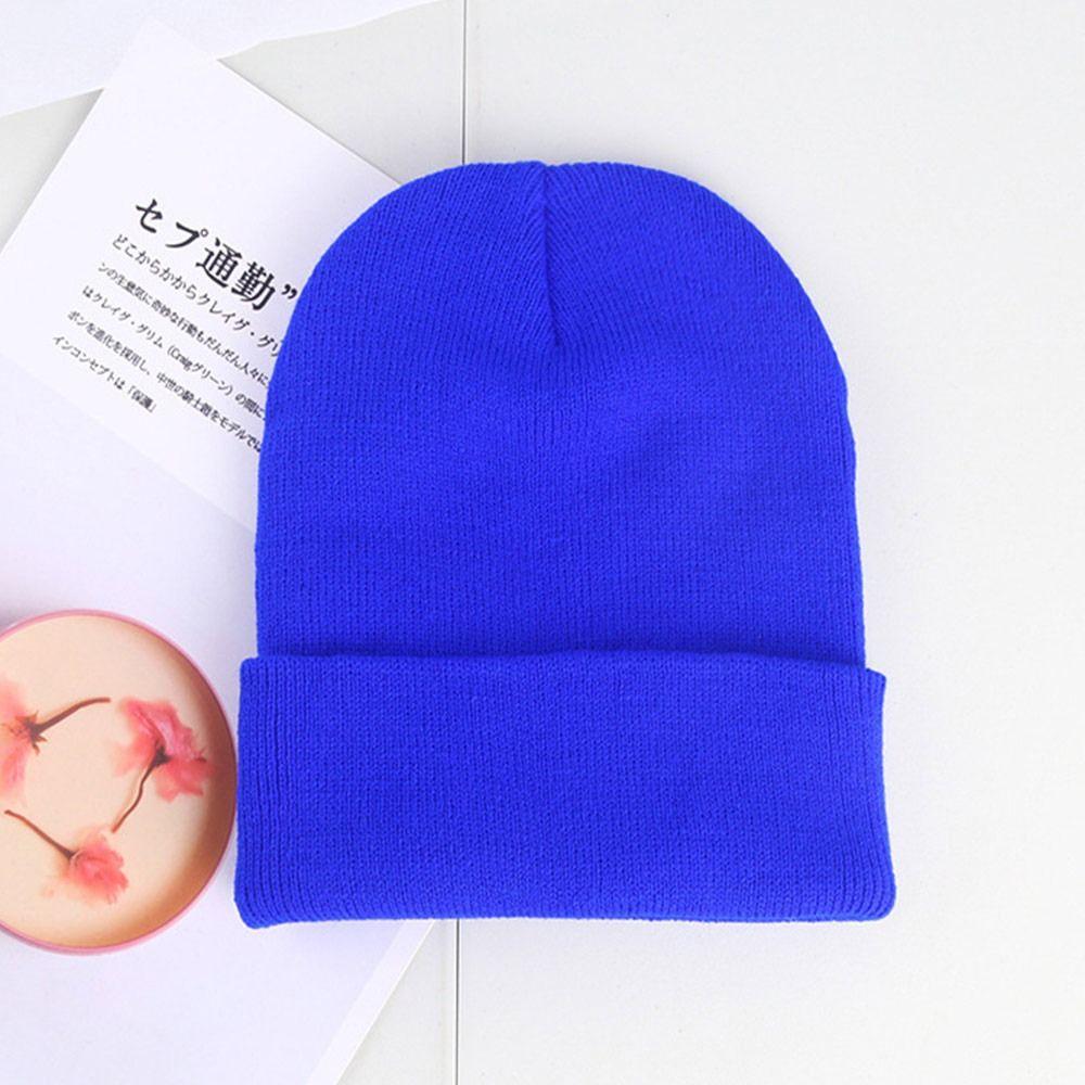 Thickened Beanie Caps Keep Warm Knitted Hat Casual Winter Hats  for Men Women