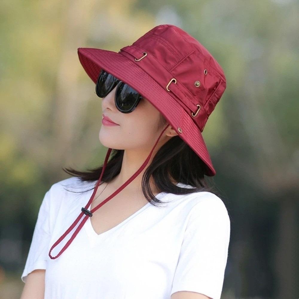 Unisex Wide Brim Large Fisherman Hat Double-sided Folding Fishing Hat UV Protection Summer Sunscreen Cap Panama Hat