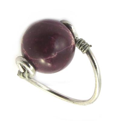 Burgundy 'Mineralia' Ring