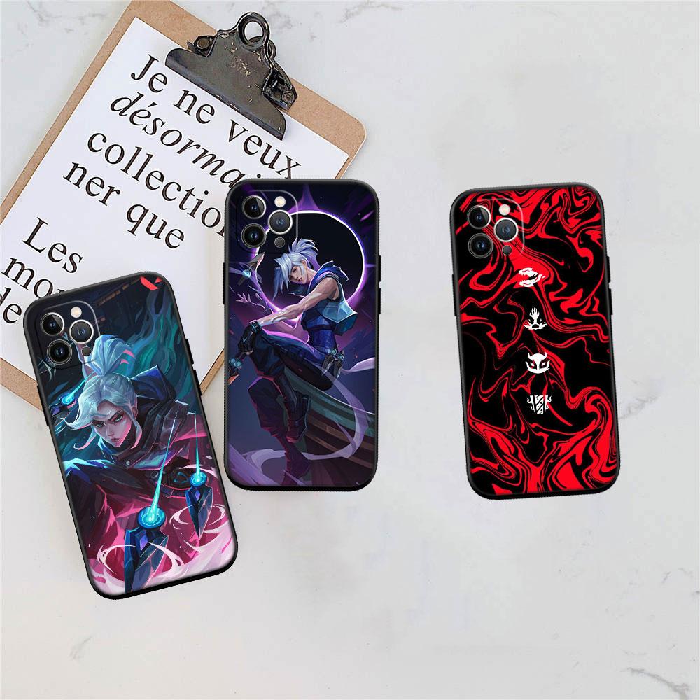 AQ108 V-VALORANT Soft Shell Phone Case for iPhone 16 15 14 13 12 Pro Max Plus Mini