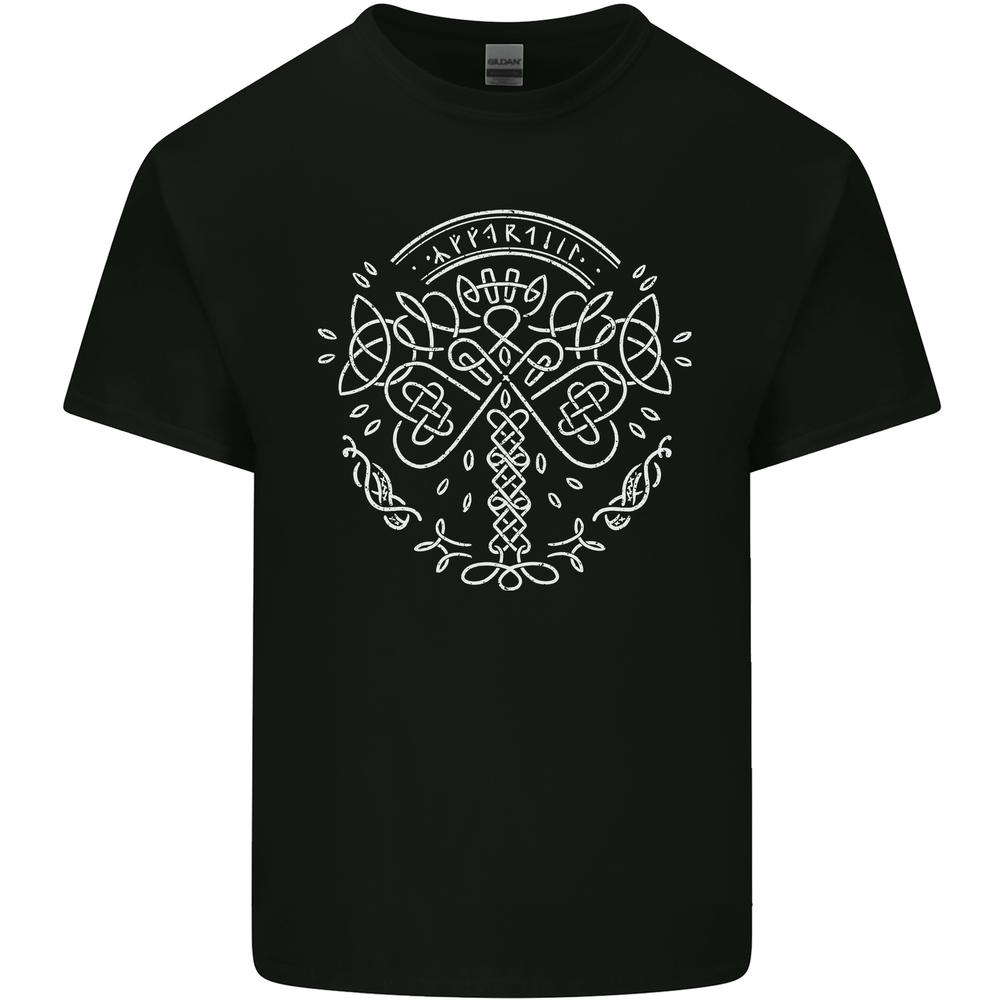 Viking Yggdrasil Tree Norse Mythology Thor Kids T-shirt Childrens L