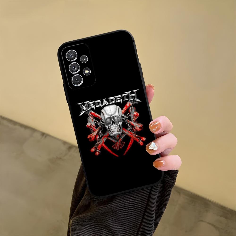 M-MegadethS Logo Skull Metal Phone Case For Samsung S24 S25 S20 S26 S21 S22 S23 Ultra Fe Plus A05 A06 A16 A26 A36 A56 Cover