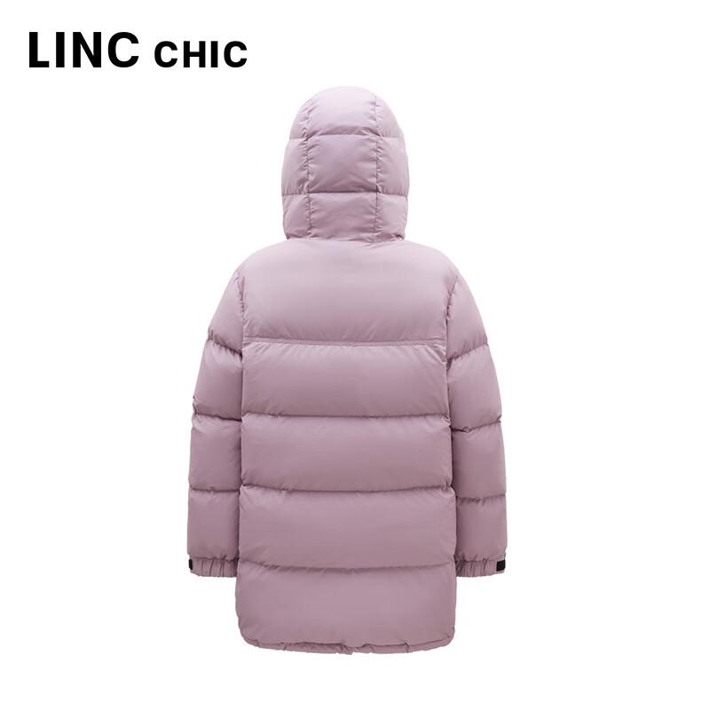 Jinyujie Women's Mid-length Hooded 90% Duck Down Puffer Jacket