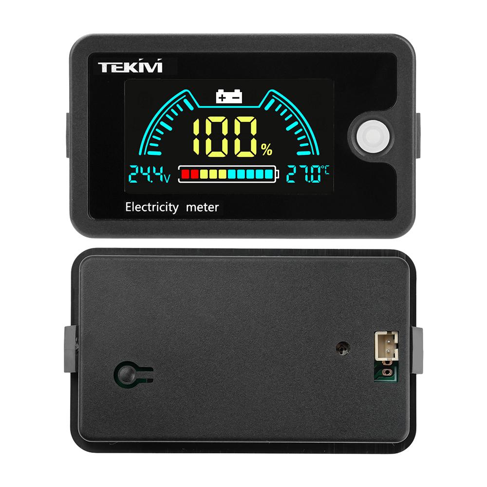 

DC 8-100V LCD color screen display,two-wire voltage power indicator, for ternary/lithium iron/acid batteries temperature display